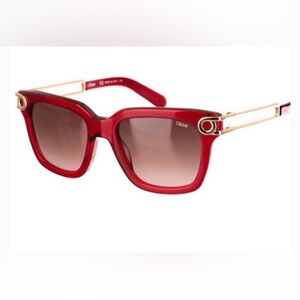 Chloe red sunglasses